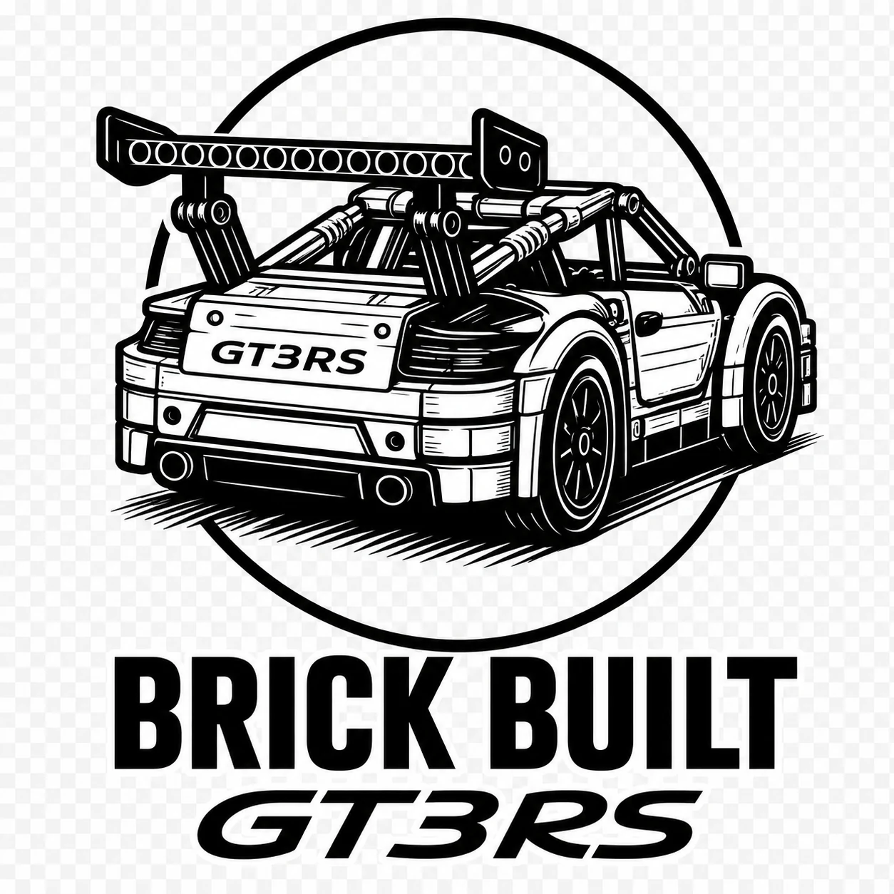 Brick Built GT3 RS illustrated merchandise artwork