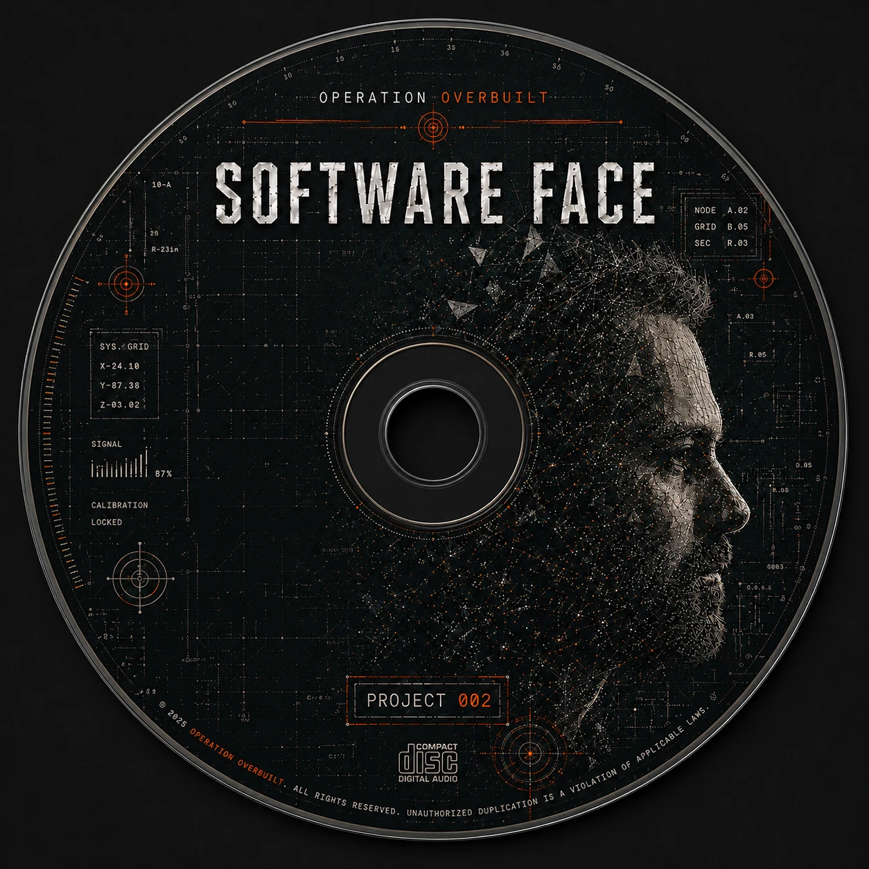 Software Face album disc artwork